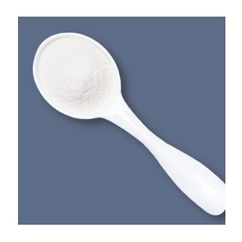 Image of powdered collagen in a spoon