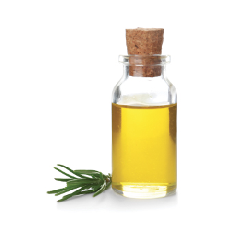 Image of rosemary oil and herbs
