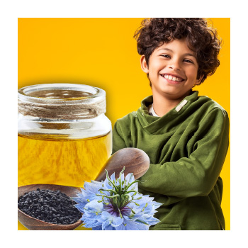 Image of child with black seed oil
