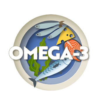 Illustration of Omega-3 and fish