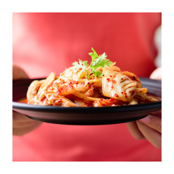 Image of a plate of kimchi