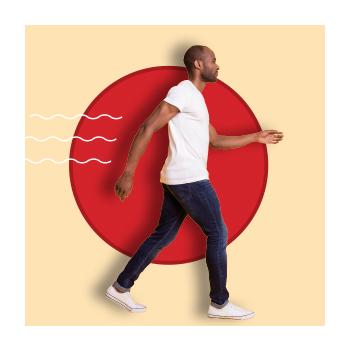 Image of a person walking