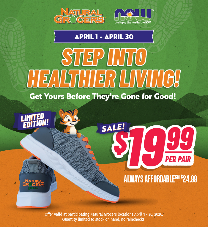 Natural Grocers® & NOW® Branded Shoes