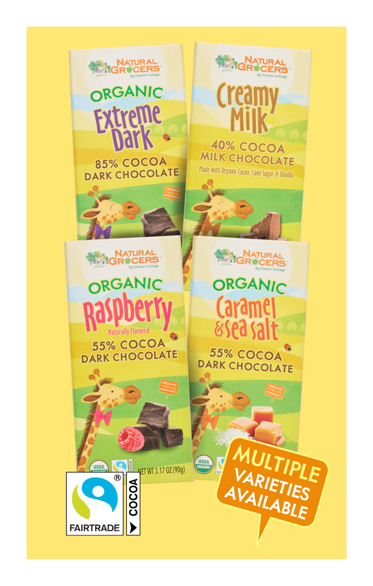 Natural Grocers® Brand Chocolate Bars