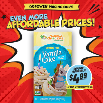 Get Natural Grocers Brand Organic Gluten-Free Vanilla Cake Mix for $4.99!