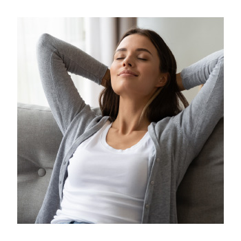 Image of a person lounging