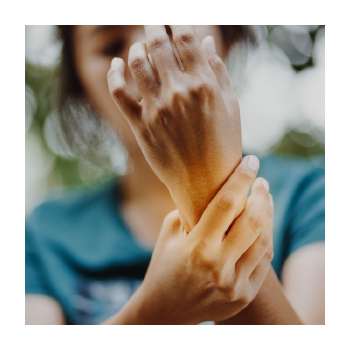 Woman with wrist pain