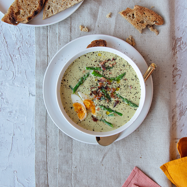 Cashew Cream of Asparagus Soup Recipe