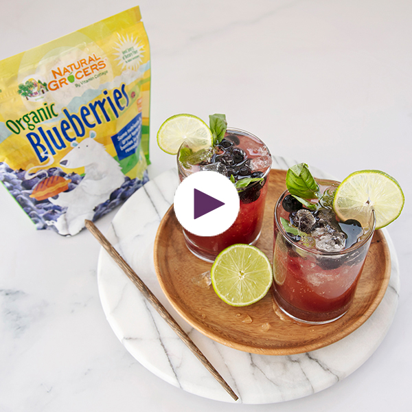 Blueberry Basil Limeade