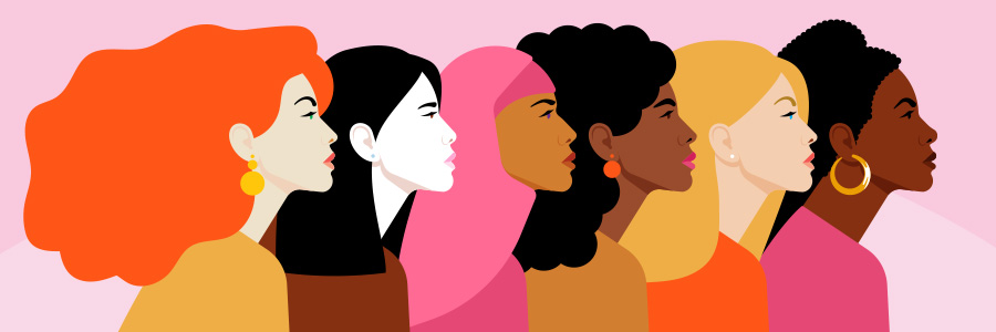 Illustration portraits of women