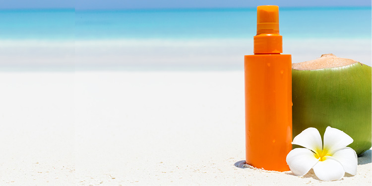sunscreen and coconut