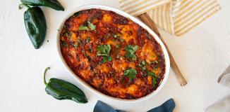 Poblano Chorizo Bake