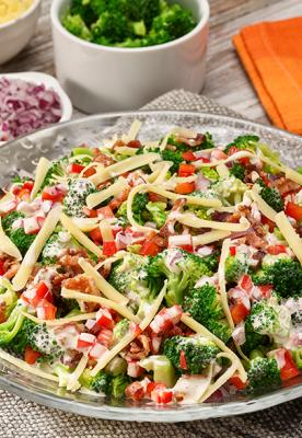 Broccoli, Bacon and Cheddar Salad
