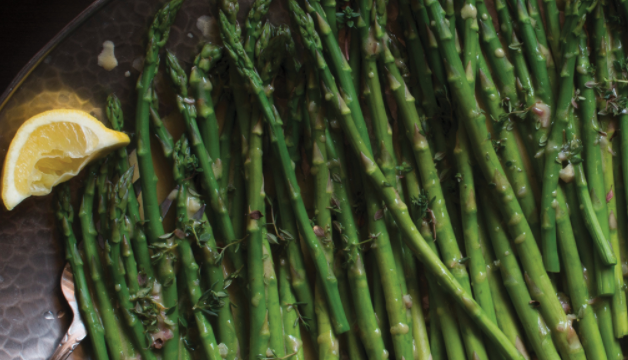 Steamed Asparagus With Lemon Vinaigrette Recipe