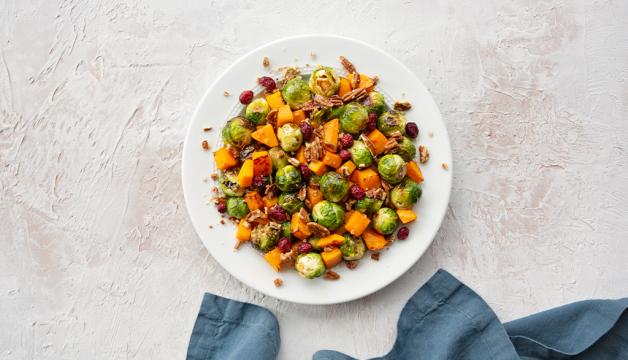 Roasted Brussels Sprouts & Butternut Squash