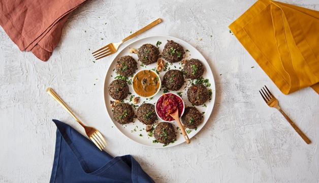 Savory Vegan Mushroom-Walnut Bites