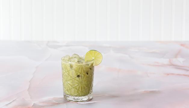 Green Tea and Moringa Italian Soda