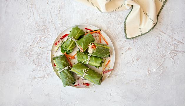 Collard Green Tuna Wraps