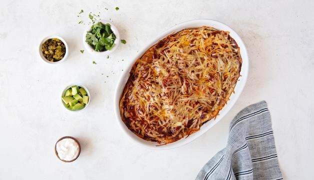 Grass-Fed Beef Enchilada Casserole