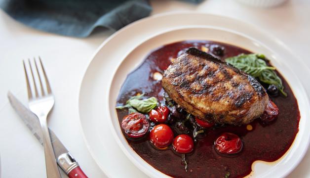Grilled Red, White & Blue Pork Chops