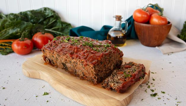 Savory Meatloaf with Chard and Raisins