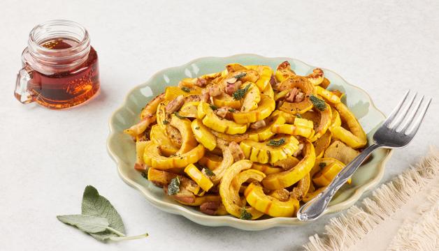 Roasted Delicata Squash with Apples