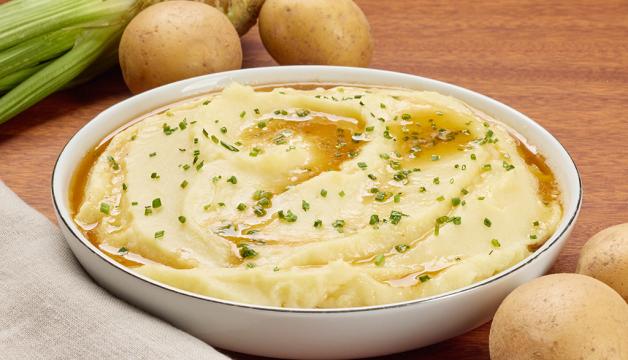 Mashed Potatoes with Celeriac and Brown Butter