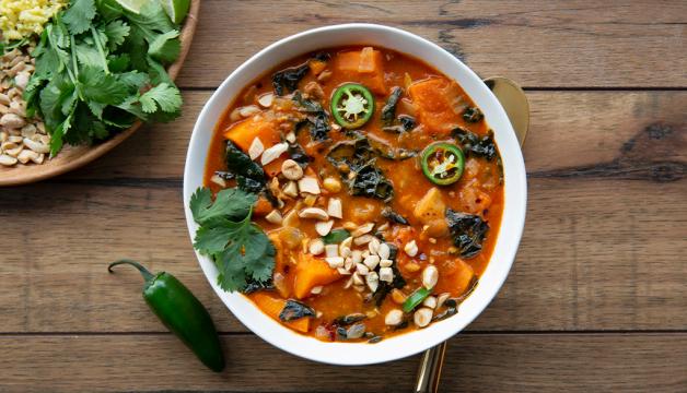 West African Chicken, Sweet Potato & Peanut Stew 