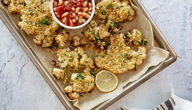 Vegan Crispy Coated Cauliflower