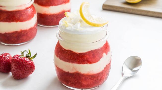 Strawberry Lemon Coconut Parfait