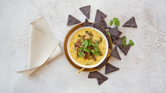 Corn and Green Chili Chowder 