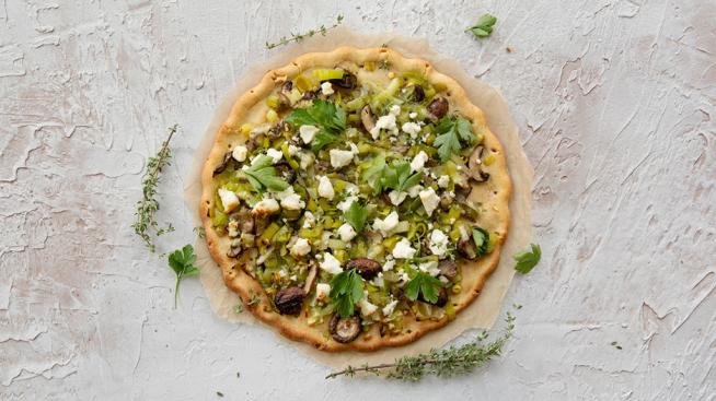Mushroom and Leek Tart