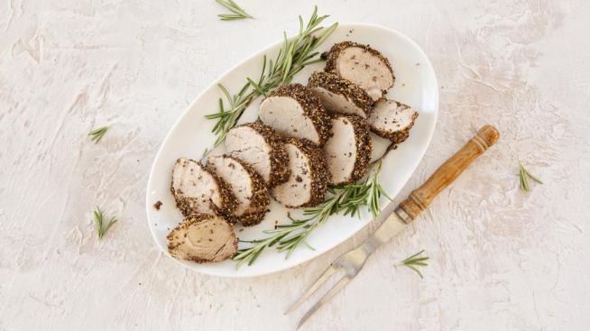 Chia and Mustard Seed Encrusted Pork Tenderloin 