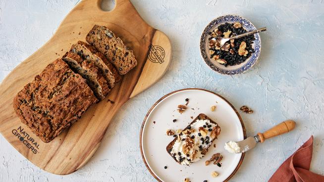 Gluten-Free Zucchini Bread with Walnuts & Currants