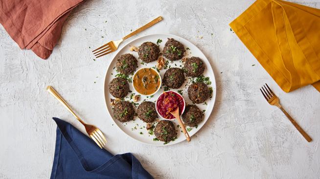 Savory Vegan Mushroom-Walnut Bites
