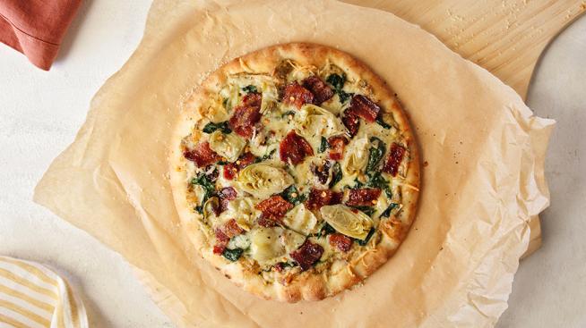 Spinach Artichoke Pizza