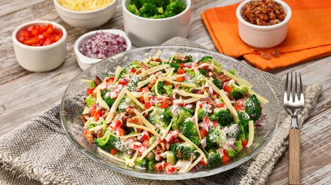 Broccoli, Bacon and Cheddar Salad