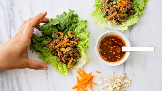 Thai Style Lettuce Wraps 