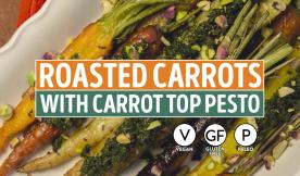 Roasted Carrots with Carrot Top Pesto